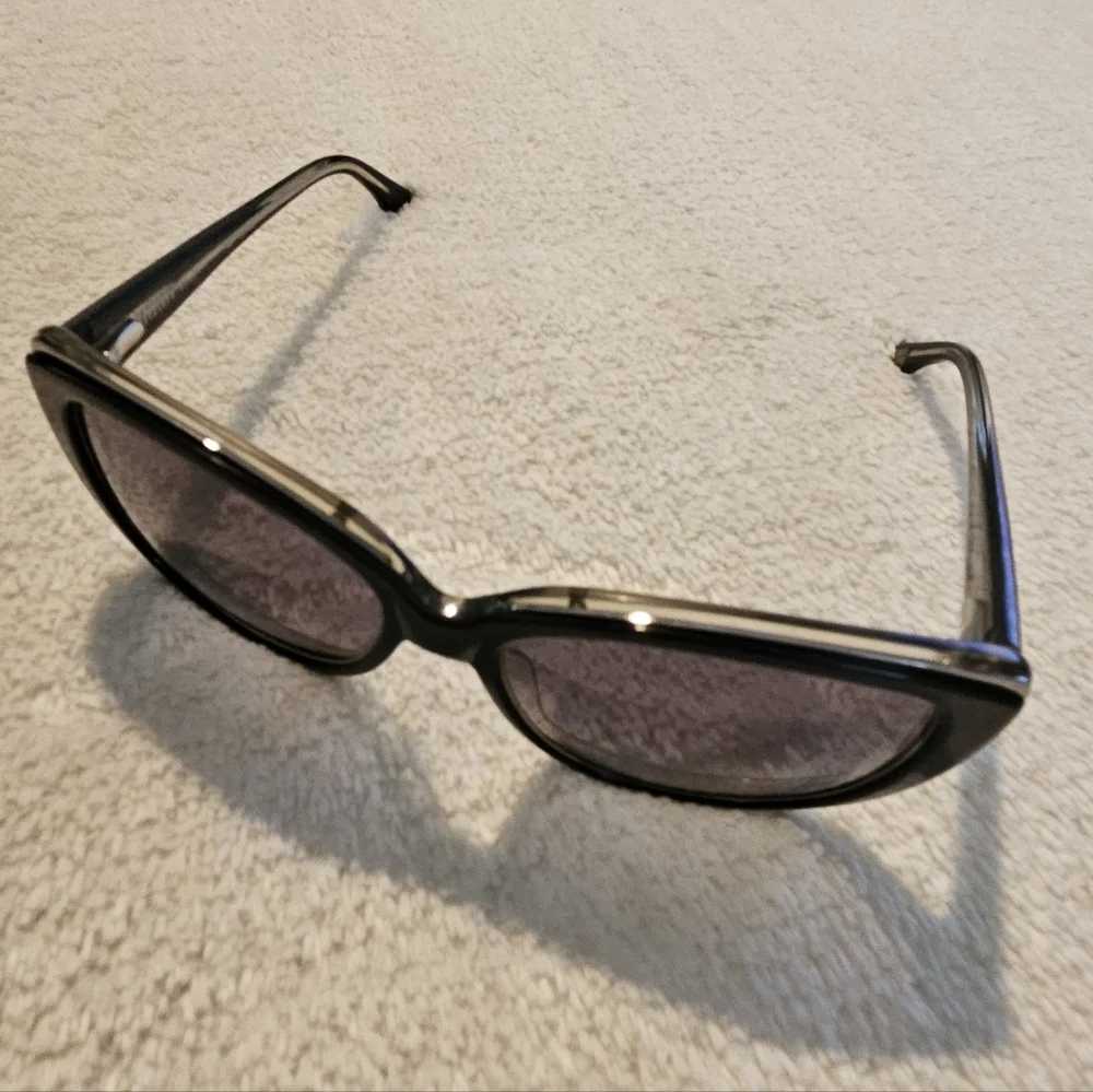 Ted Baker Black Sunglasses Cat Eye Luxury Contemporary Minimalist Summer Resort - Picture 7 of 12